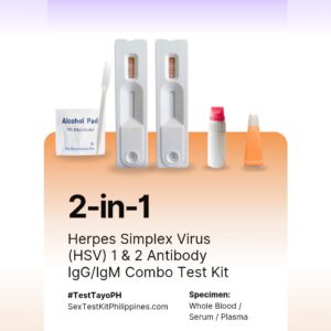 2-in-1 Herpes Blood Test Kit (HSV-1 & HSV-2): At-Home STD Test