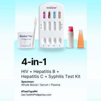 4-in-1 STD Test Kit (Blood): HIV, Hepatitis B & C, Syphilis